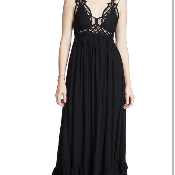 Free People Adella Maxi Slip Black - Picture 6 of 7